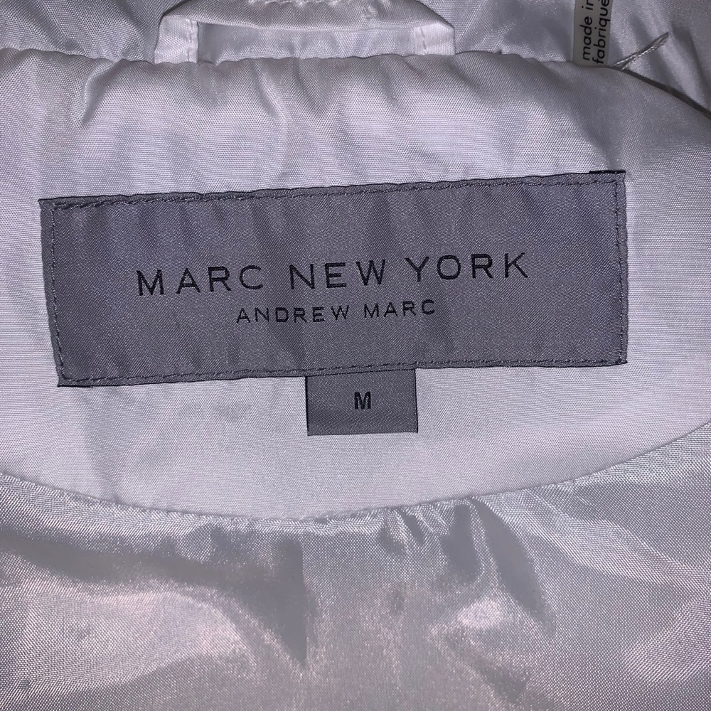 Andrew Marc white winter puffer vest - Picture 3 of 3
